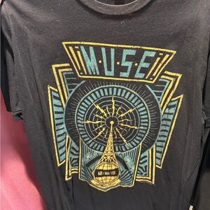 Muse Black and Teal Graphic Tee